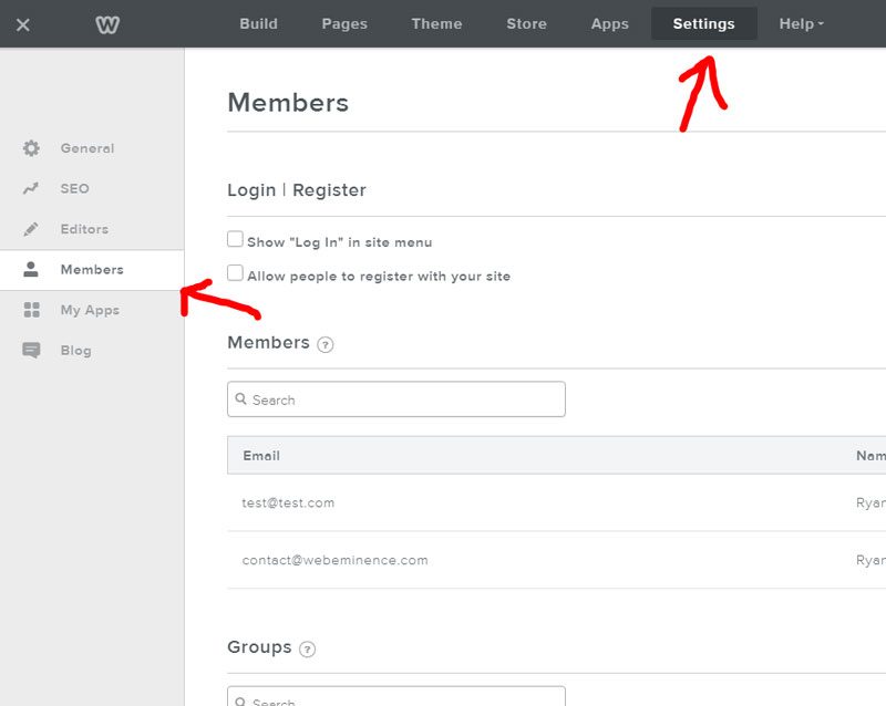 Weebly membership Site